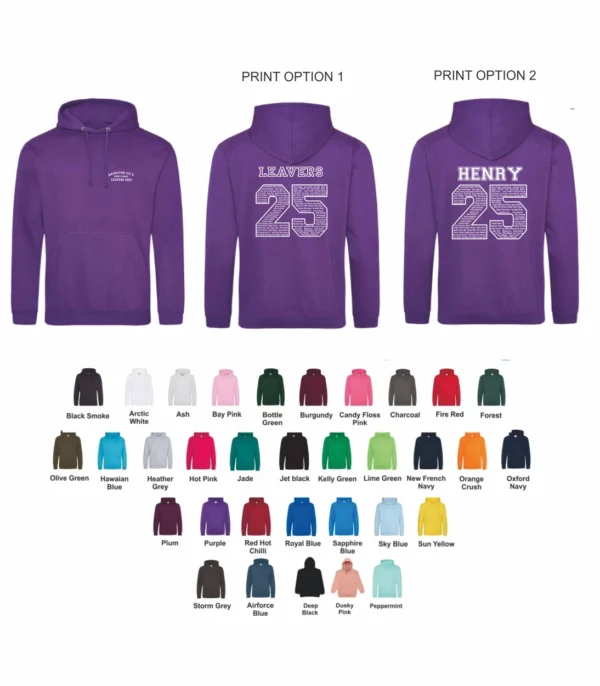 School Leavers JH001 Snr Slipover Style 1 Hood from £16.41 + vat